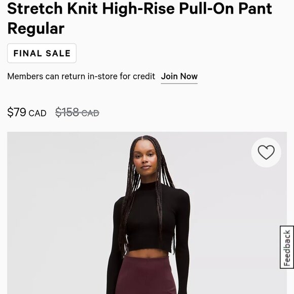 Lululemon garnet pants - Picture 1 of 4